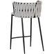 Sarai 33 inch Belfast Heather Grey Counter Stool
